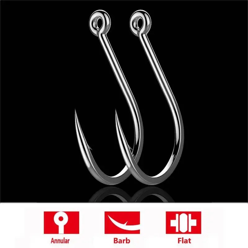 50 шт. набор рыболовных крючков колючая однокруглая крючок для ловли карпа из