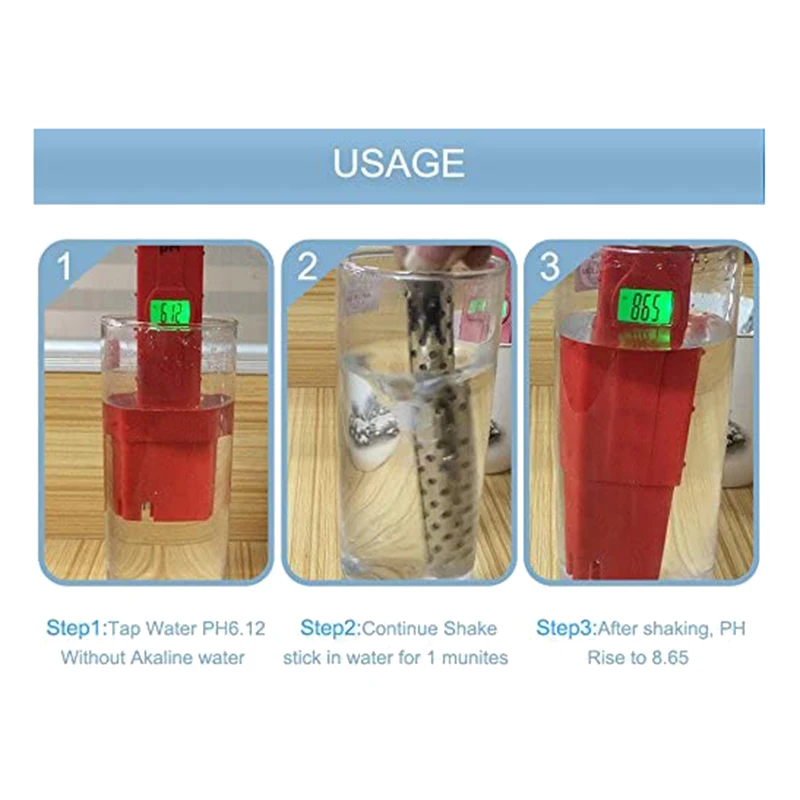 5 шт. портативный ионизатор щелочной воды палка минеральный водород очиститель PH