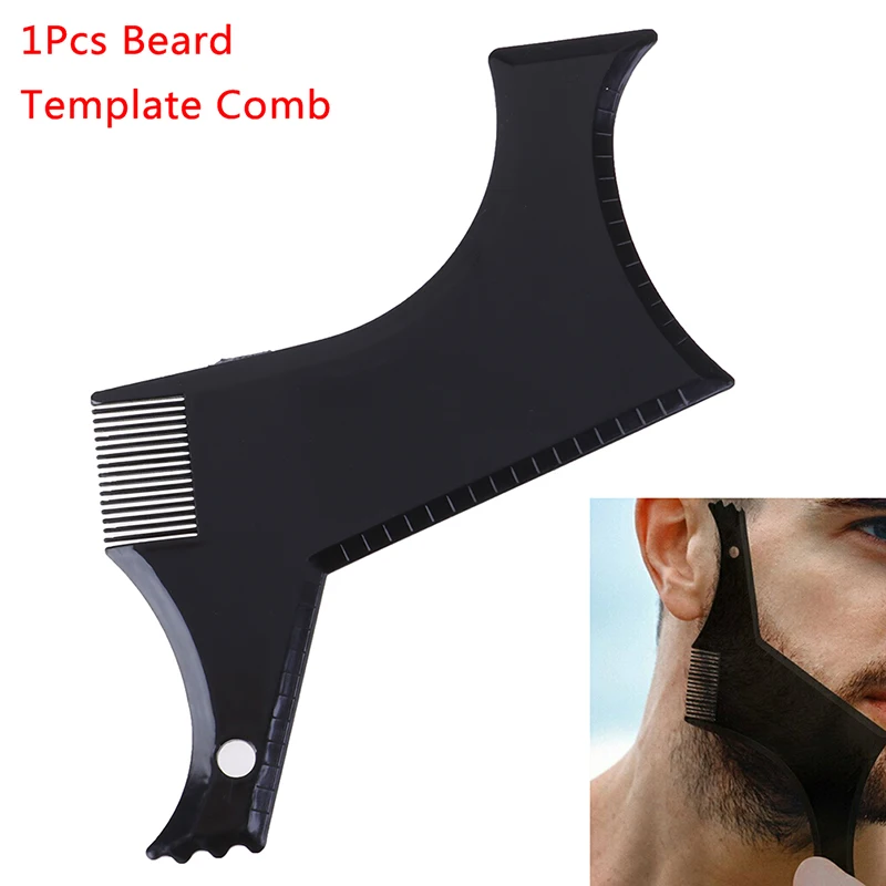 

Men Beard Shaping Styling Template Comb Transparent Men's Beards Combs Beauty Tool for Hair Beard Trim Templates