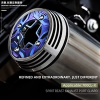 spirit beast retro motorcycle exhaust tail pipe protector cover anti scald cover mount accessories for 700 clx 700cl x