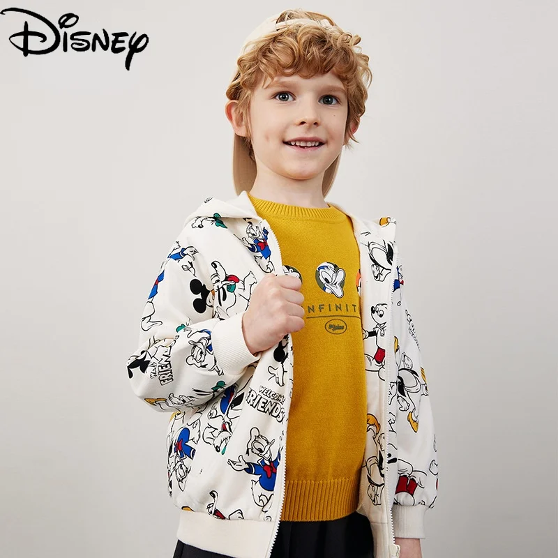 

Модная Свободная куртка для мальчиков с изображением Диснея Микки Мауса