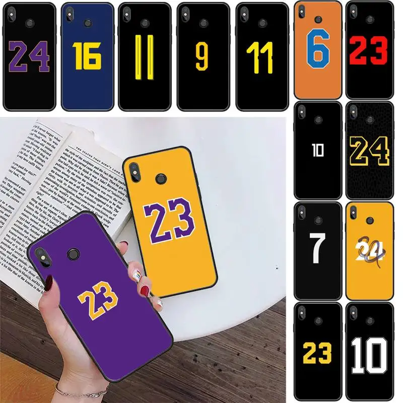 

YNDFCNB Lucky Number Black TPU Soft Phone Case For Xiaomi Redmi 4X 5Plus 6A 7 7A 8 8A Redmi Note 4 5 7 8 9 Note 8T 8Pro 9Pro