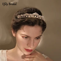 efily rhinestone crown hair accessory for women wedding bridal crystal tiara luxury jewelry bride headpiece prom bridesmaid gift