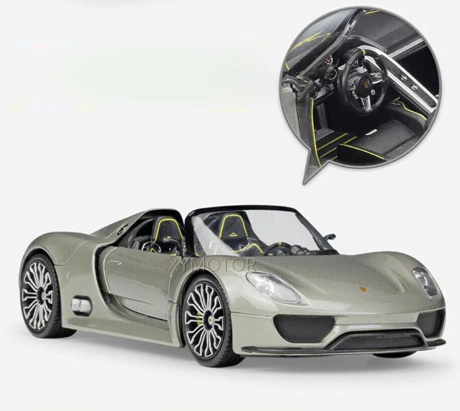 

Welly 1/24 For Porsche 918 Spyder/Concept Diecast Model Racing Car Toys Gifts For Display Ornaments Metal,Plastic,Rubber