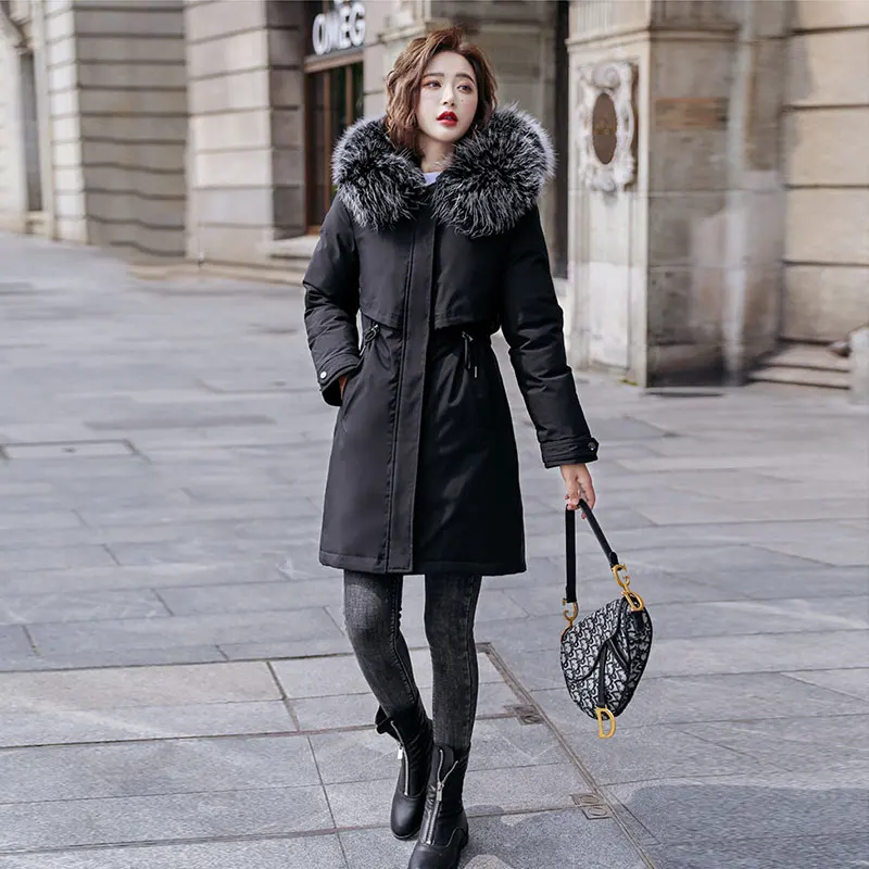 

6XL размера плюс пуховая хлопковая куртка; Теплая зимняя женская обувь, парка с капюшоном, длинная куртка с капюшоном, 2020 новые свободные тепл...