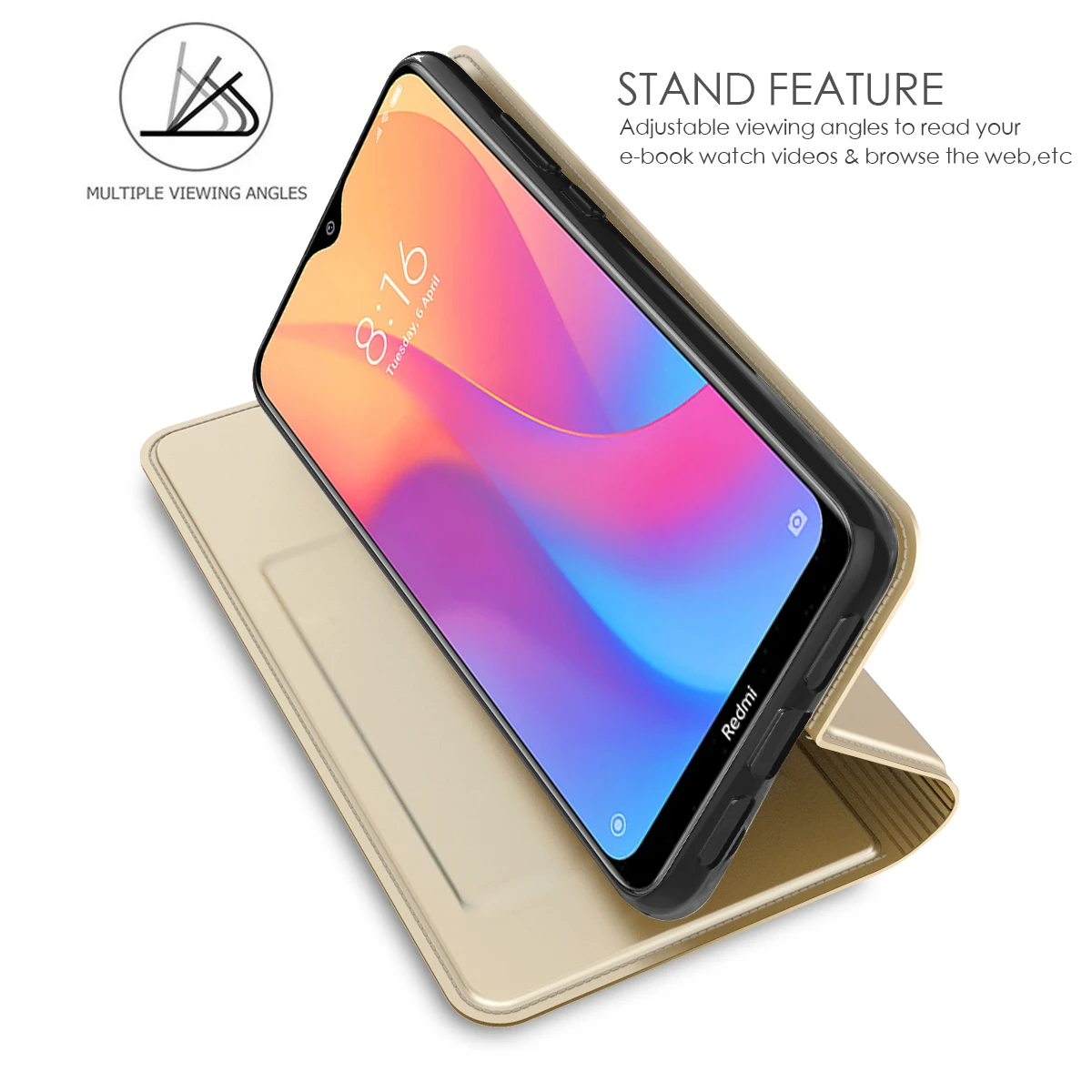 Чехол для Xiaomi Redmi 8A, Роскошный чехол из искусственной кожи с магнитной застежкой и подставкой для Xiaomi Redmi Note 8 8 Pro, чехол со слотом для карт