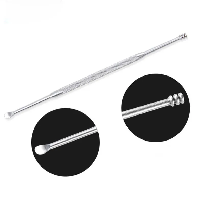 Двухсторонняя спиральная ложка для ушей из нержавеющей стали 1 шт. средство