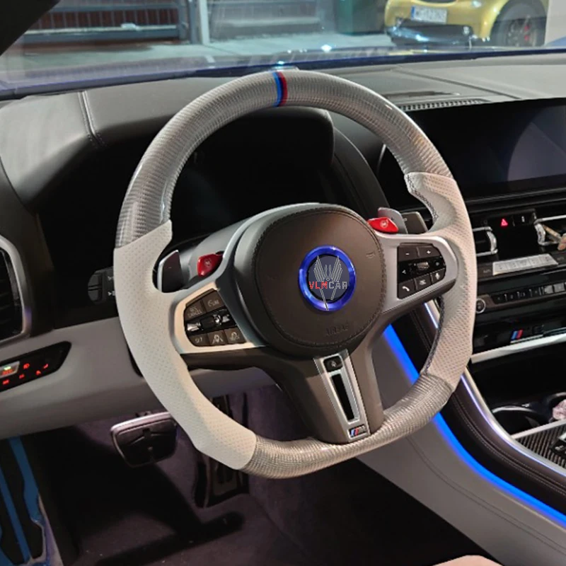 

VLMCAR Carbon Fiber Steering Wheel Suitable For BMW G30 5 Series M Sport Hand Made LED Performance Support Private Customization