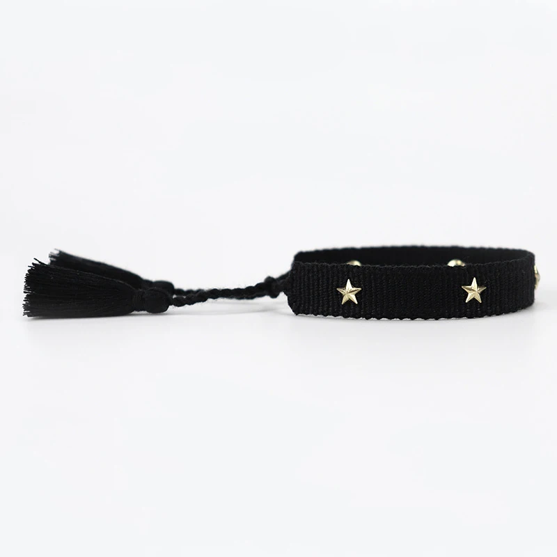 

Braided Friendship Bracelet For Women Men Vintage Hand Weave Fabric Rope Bracelet Embroidery Tassel Bracelets Christmas Gift