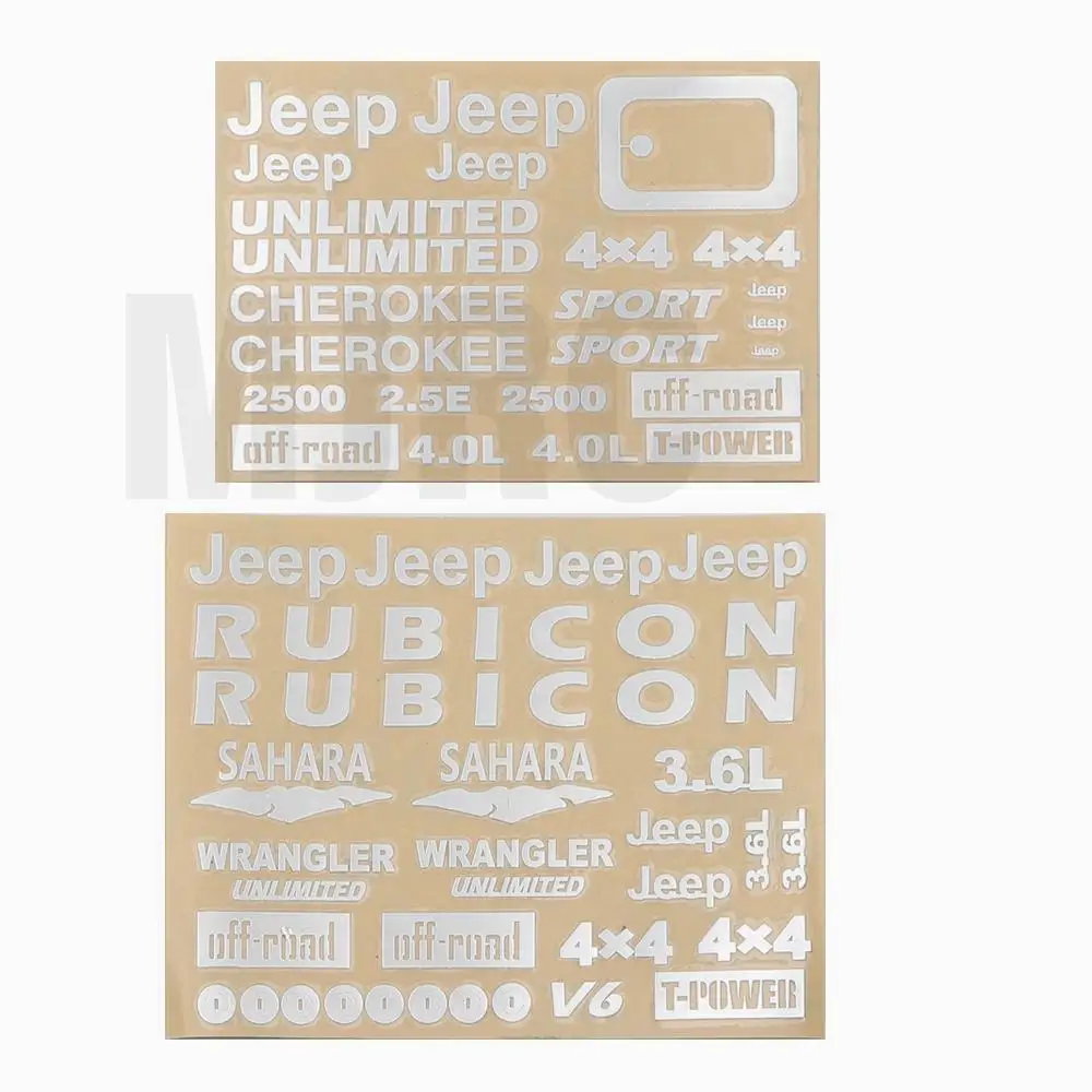 Wrangler Jeep наклейки для Traxxas trx4 Defender Bronco Ranger AXIAL SCX10 90046 D90 D110 TAMIYA CC01 TOYOTA LC70 LC80 FJ40|Детали