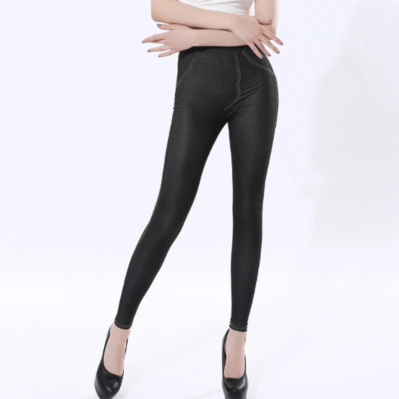 Сезон осень-зима Женская теплая тонкие эластичные длинные брюки-карандаши