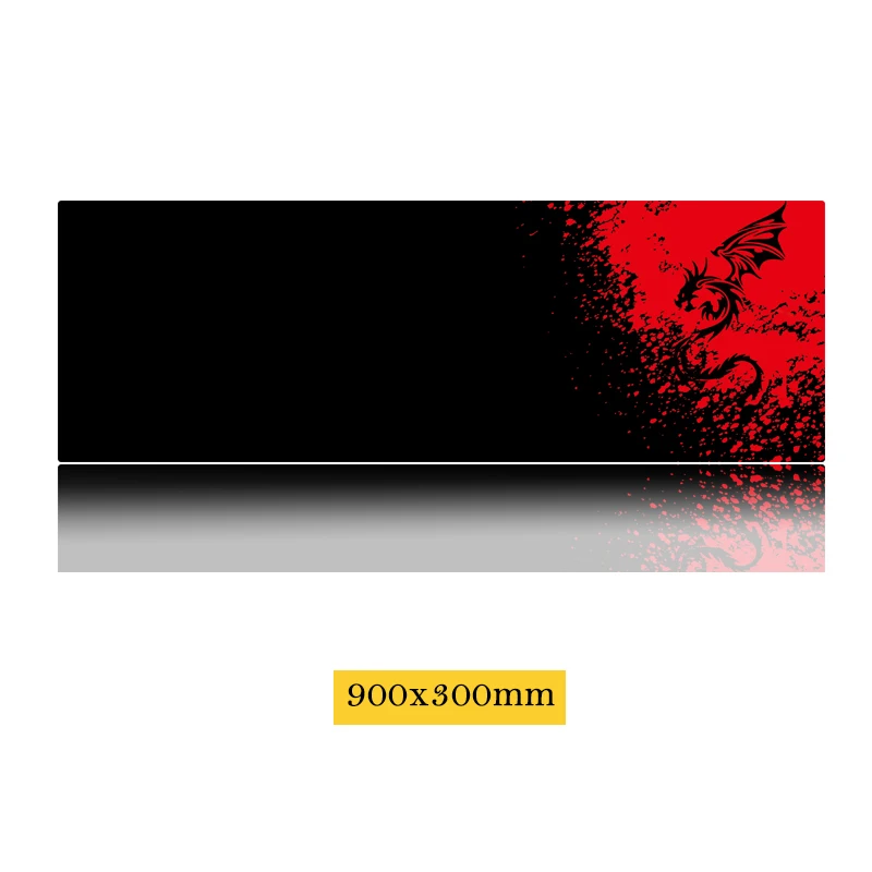 Большой игровой коврик для мыши 90x30 см 90x40 синий/красный/зеленый дракон