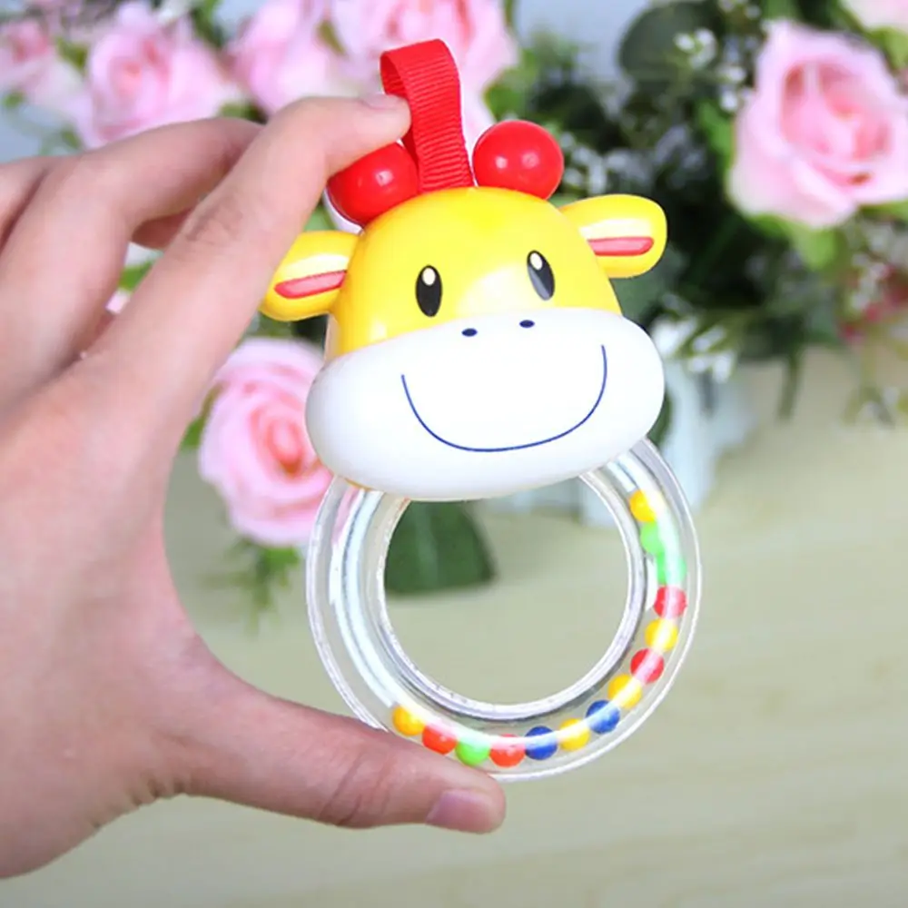 Детские милые погремушки игрушка умные захватывающие десны пластиковые для рук