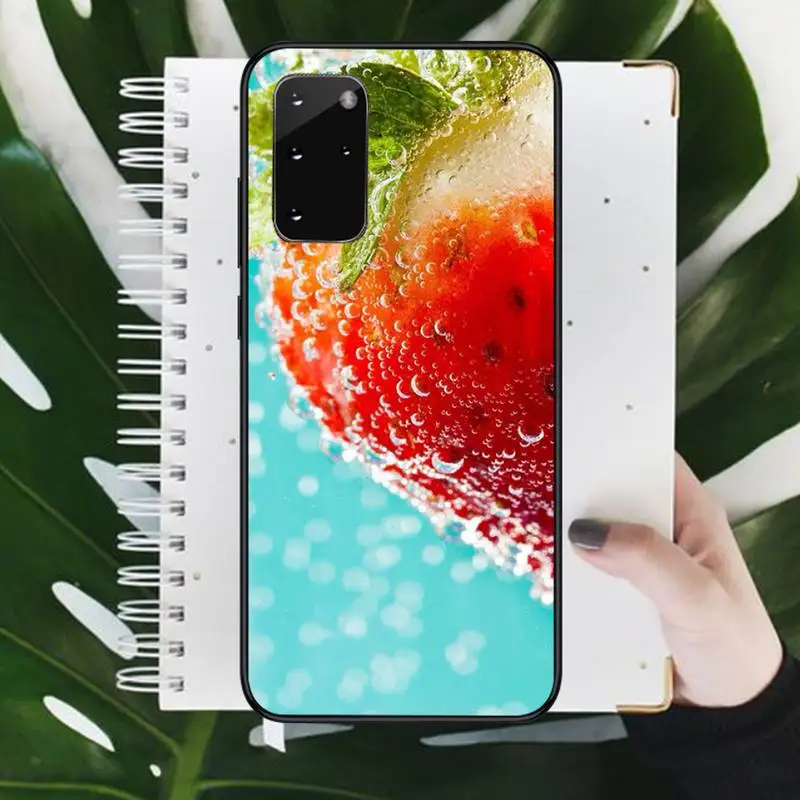 

Fruit Strawberry lemon coconut Phone Cases For Samsung galaxy S 9 10 20 A 10 21 30 31 40 50 51 71 s note 20 j 4 2018 plus
