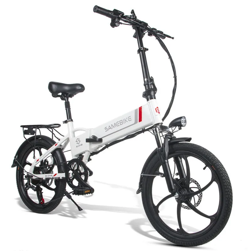 

Samebike 20LVXD30 Portable Folding Electric Bicycle 20 Inch Tire 350W Motor ebike Max 35km/h e bike For Adult-Black/White