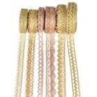 510 ярдов, кружевная отделка в виде цветка золотого и серебряного цветов, аксессуары для одежды, украшения для дома и свадьбы