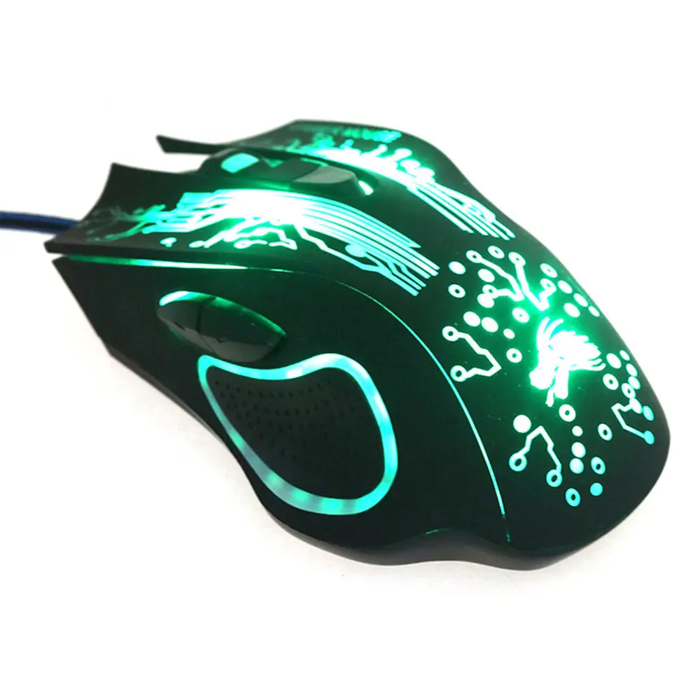 Проводная игровая мышь USB для ПК ноутбука настольного геймера эргономичная