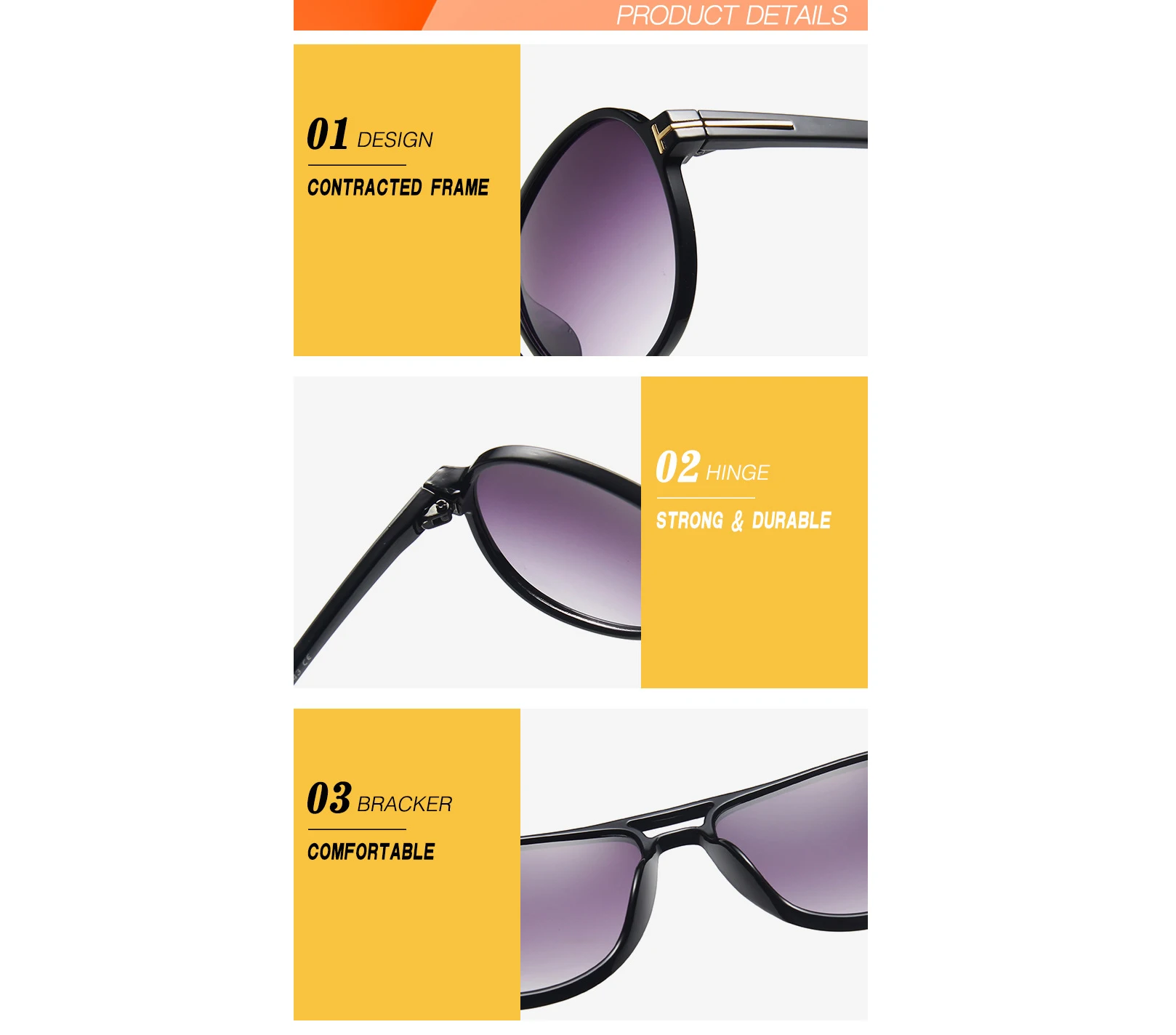 

Double Beam Big Frame Frog Mirror Retro Round Frame T-shaped Sunglasses Men's Pilot Driving Sunglasses Men's Glasses