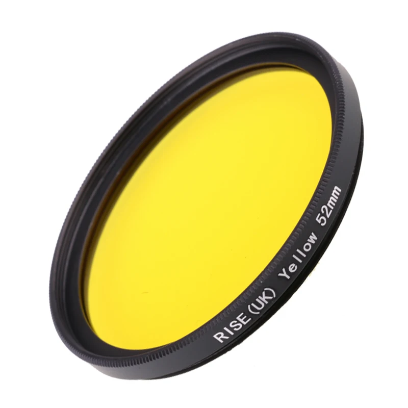 Фильтр для камеры 52 мм полный желтый Цветной фильтр объектива Nikon D3100 D3200 D5100