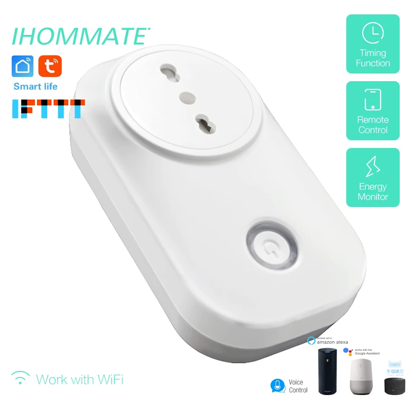 16A Италия Чили wifi Smart IT CL разъем питания монитор умная розетка голосовое