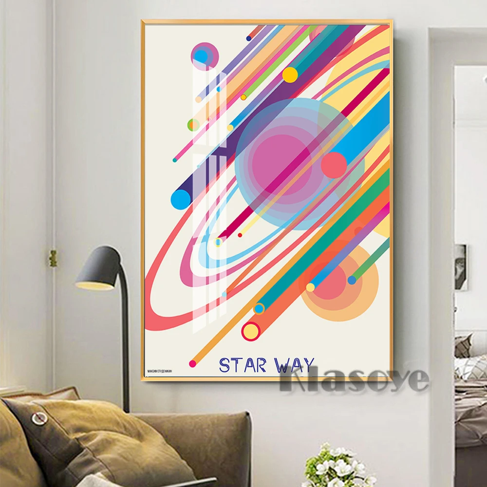 

Abstract Star Ball Illustration Print Poster Modern Minimalist Wall Art Canvas Home Decor Painting High Quality Wall Stickers