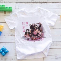 demon slayer anime 2022 t shirt cute kamado nezuko print toddler girl clothes fashion harajuku kids tops tee shirt enfant fille