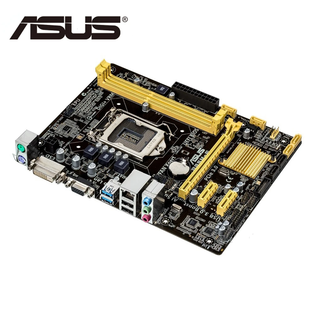 Материнская плата LGA1150 ASUS B85M F Micro ATX B85MF системная 2xDDR3 для Intel B85 16 Гб ввода/вывода