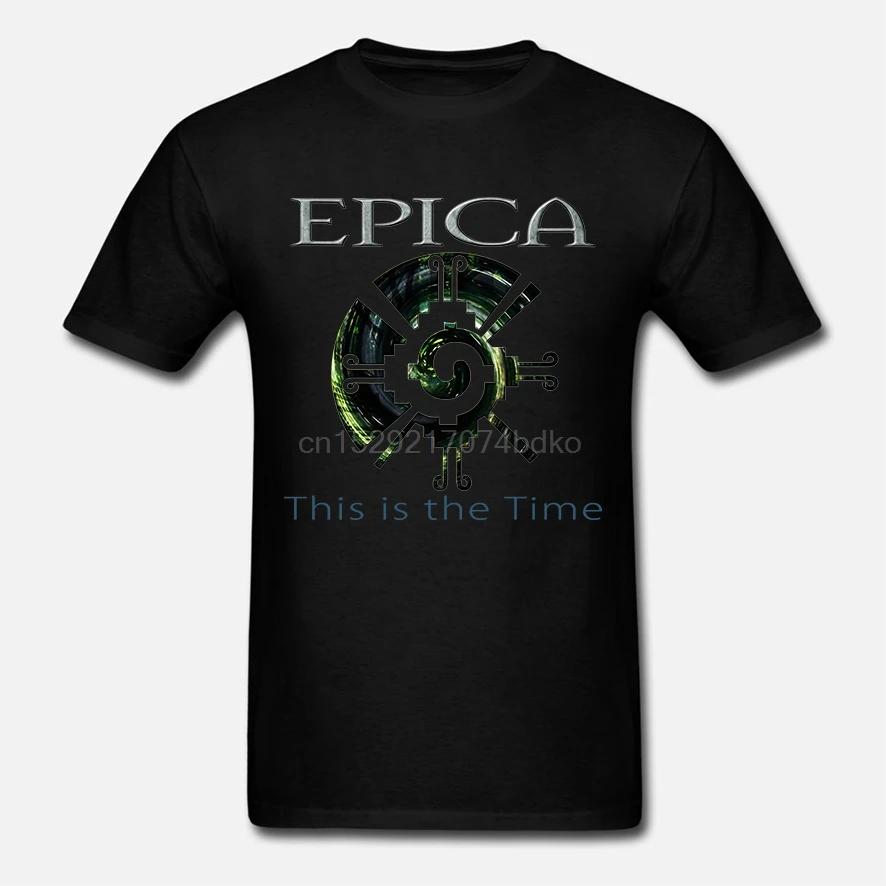 Новинка Epica This Is The Time Symphonic Metal Band Мужская черная футболка Размер S-3XL | одежда