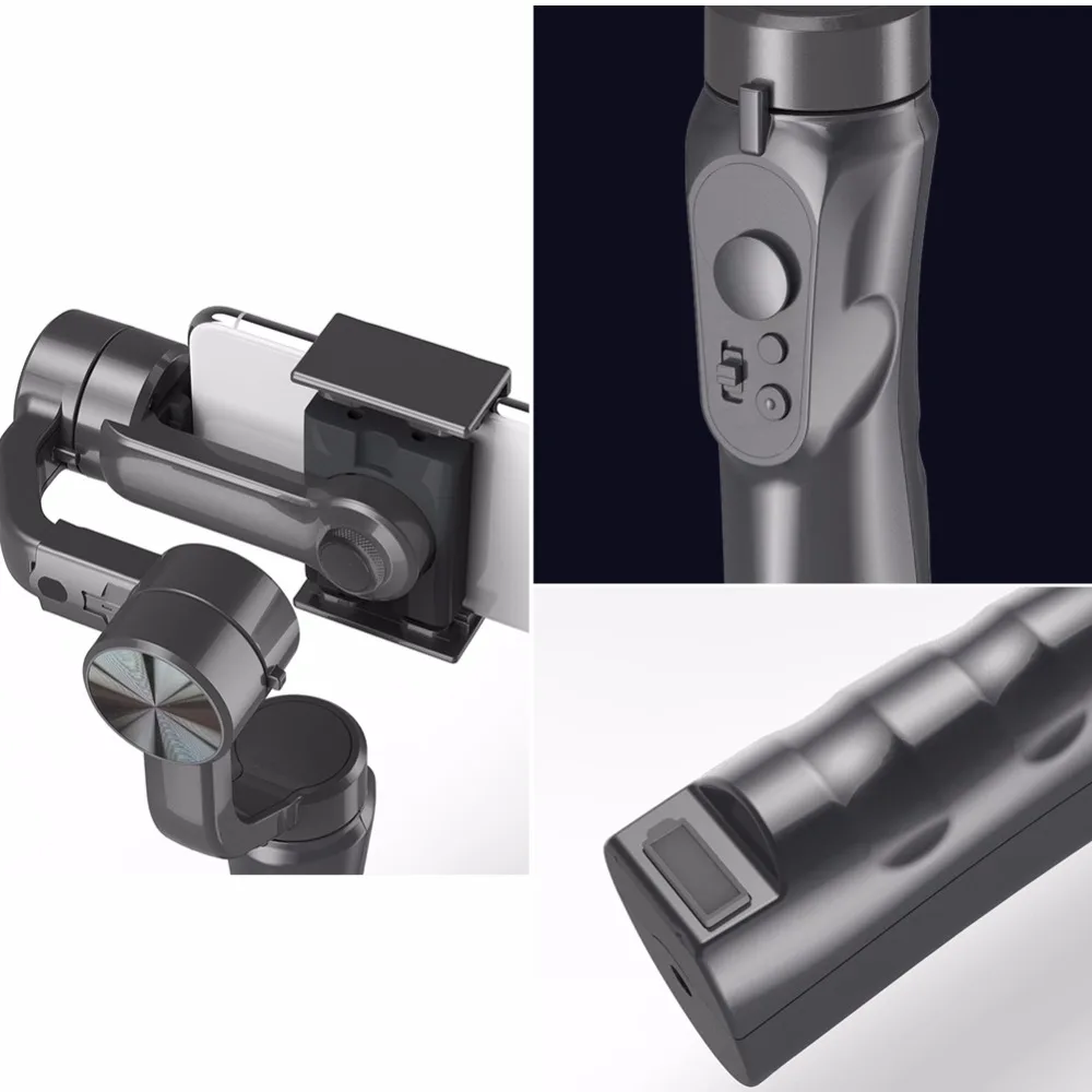 H4 3 оси ручной анти-встряхивание мобильный телефон Gimbal стабилизатор для мобильного телефона экшн-камеры