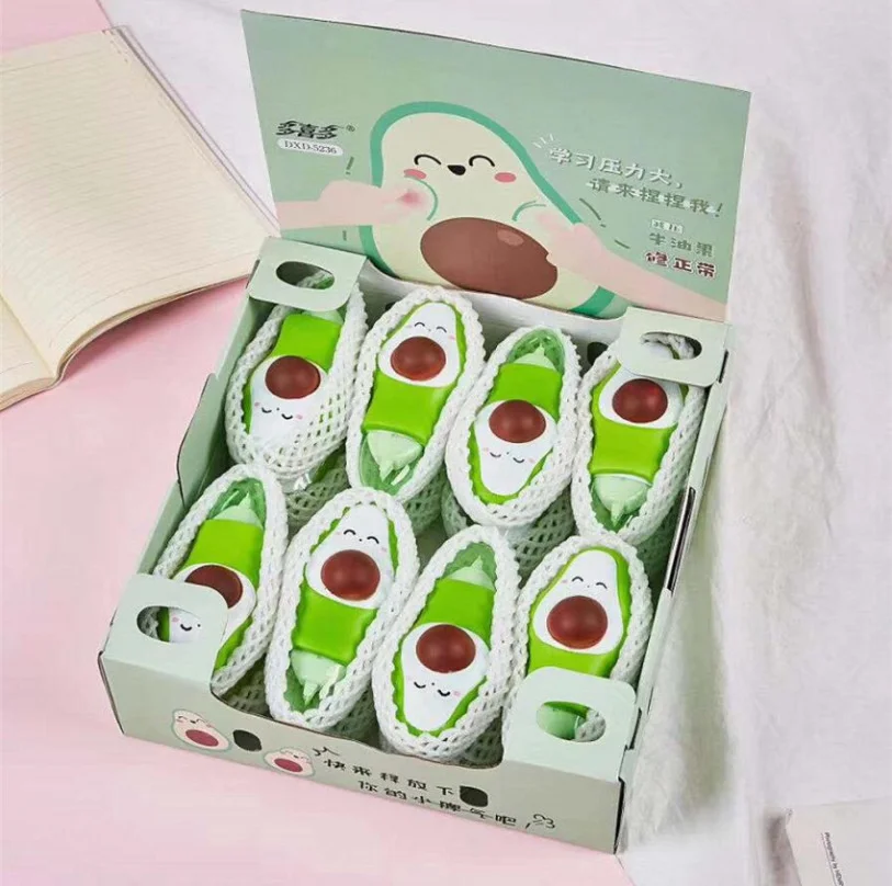 

Cut Avocado Correction Tapes Cartoon Soft Kneading Vent Correction Tape Student Stationery Supplies