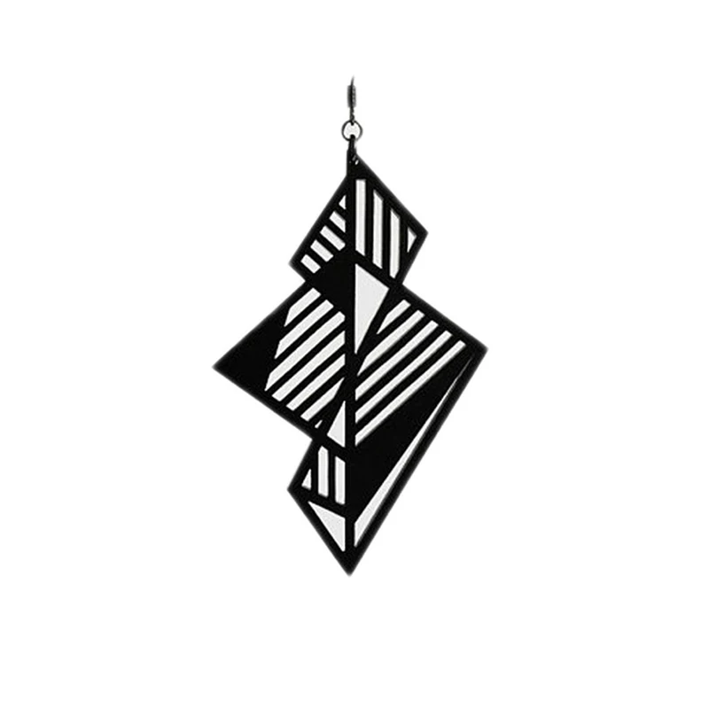 Женские Геометрические серьги в полоску DM акриловые для пирсинга вечерние