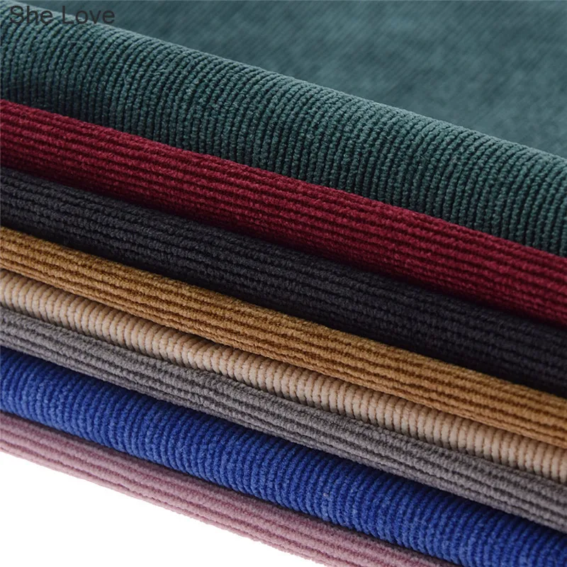 Она любит тисненые полосы бархат ткань швейная одежда ткани DIY материалы ручной