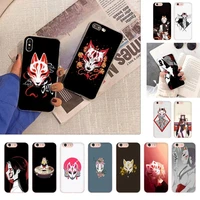 toplbpcs japanese style anime fox phone case for iphone 11 12 13 mini pro xs max 8 7 6 6s plus x 5s se 2020 xr case