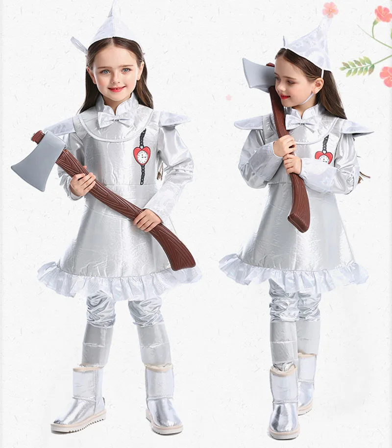 Детский костюм оловянного мужчины для девочек семейный малышей детей сказка