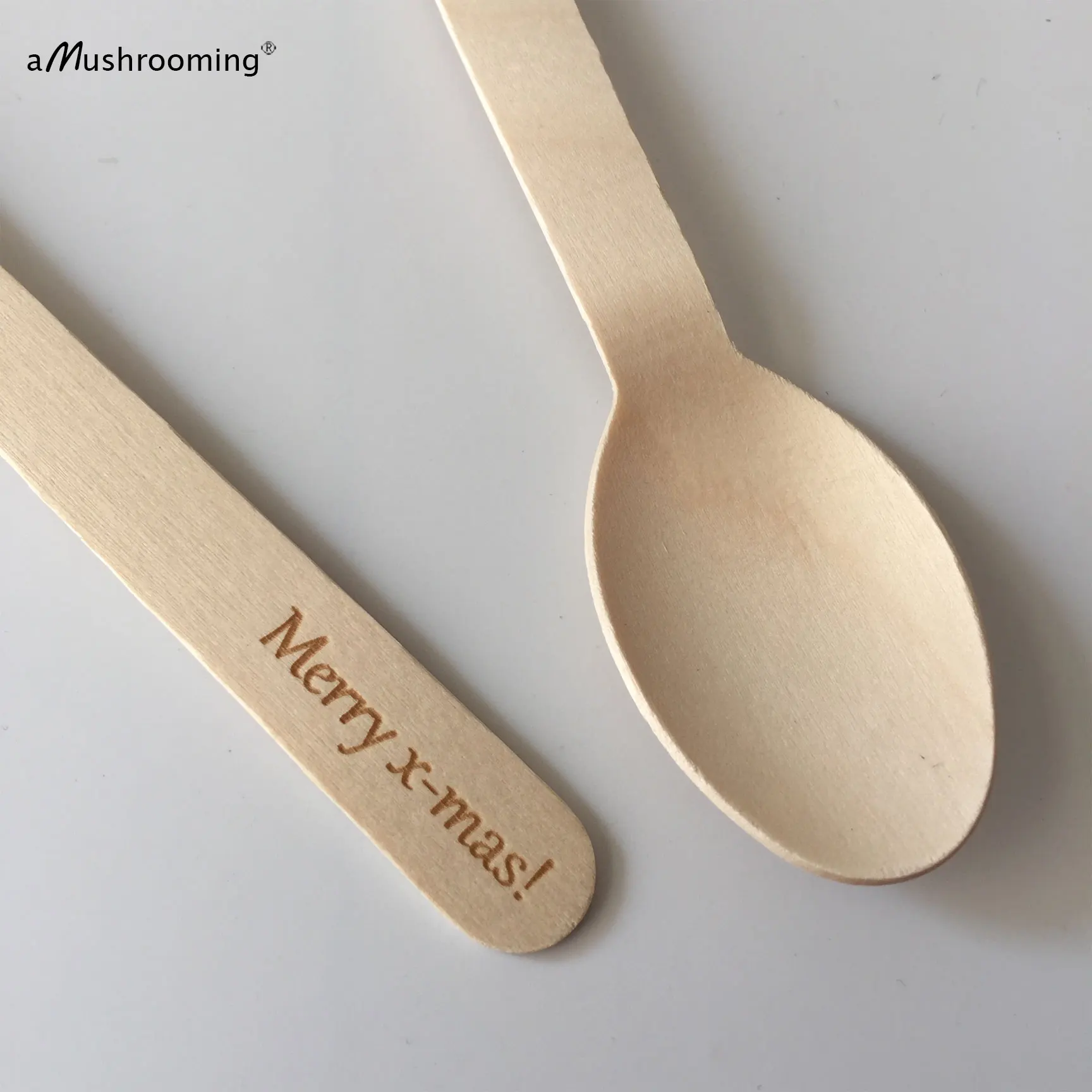 Ложка деревянная биоразлагаемая 50 шт. | Дом и сад