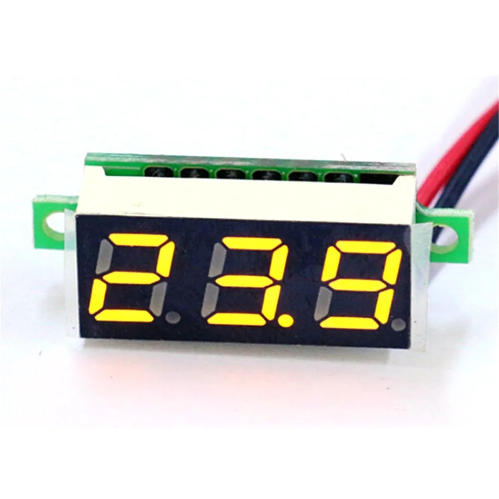 Mini Car DC 2.5V-30V Digital Voltmeter Voltage Tester Meter LED Screen Electronic Part Auto Accessories | Автомобили и мотоциклы