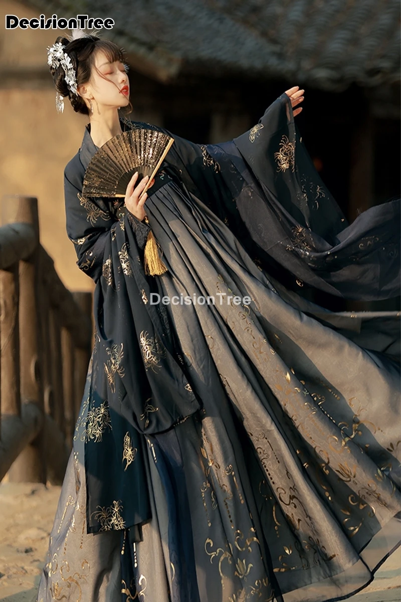 

2021 chinese traditional hanfu costume woman ancient han dynasty dress oriental princess dress lady elegance dance wear