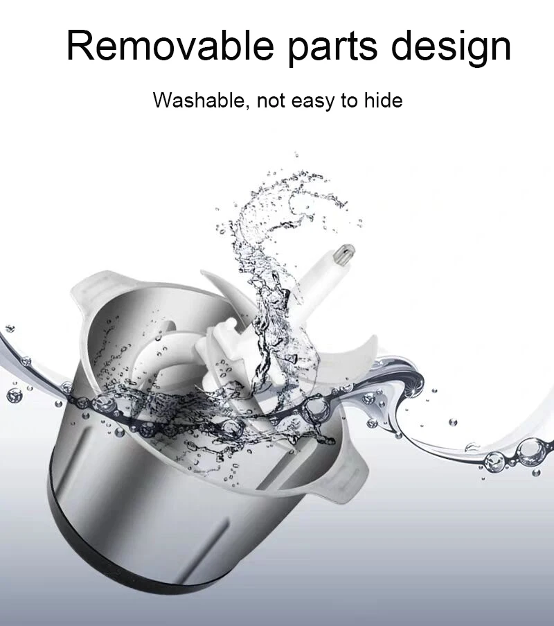 2 скорости Электрический измельчитель из нержавеющей стали мясорубка кухонный