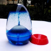 movement liquid hourglass creative volcano oil sandglass home decor craft glass ornaments sand timer christmas valentine gifts