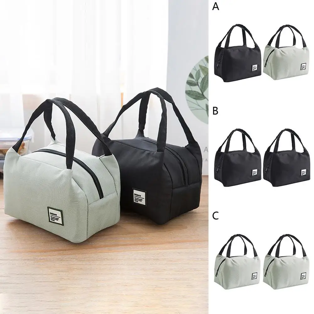 Портативная сумка для ланча женщин детей мужчин изолированная Холщовая Сумка