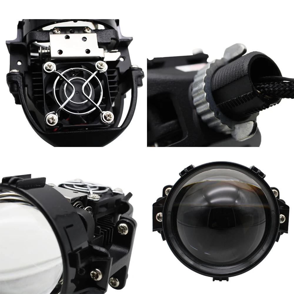 TAOCHIS 3,0 дюймов 12V 50W 8000LM авто фары Универсальный Высокий Низкий пучок автомобильные аксессуары bi светодиодный объектив проектора