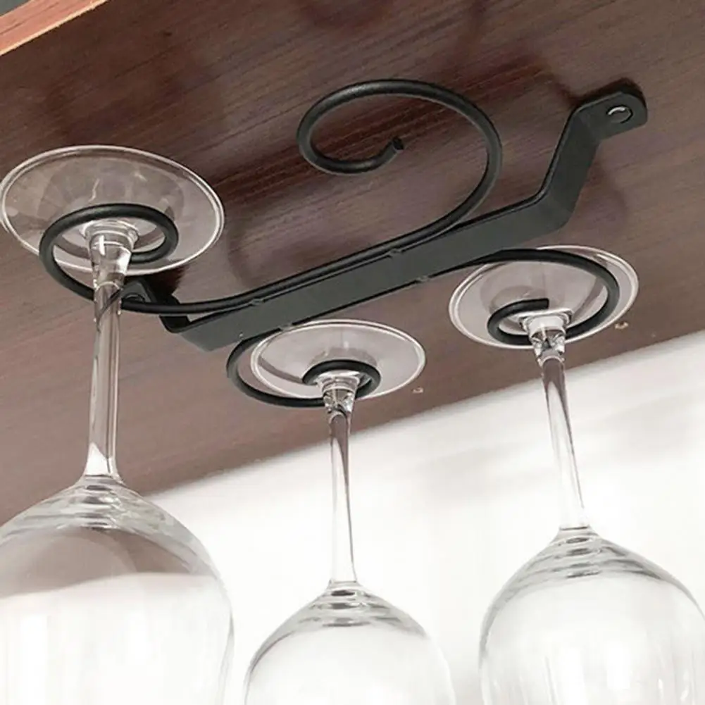 Винный Стеклянный Стеллаж под шкаф подвесной дизайн металлическое