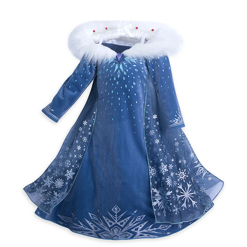Queen Crown Set Frozen Anna Elsa Dress Party Cosplay Clothing Princess Kids Dresses Birthday Christmas | Детская одежда и обувь