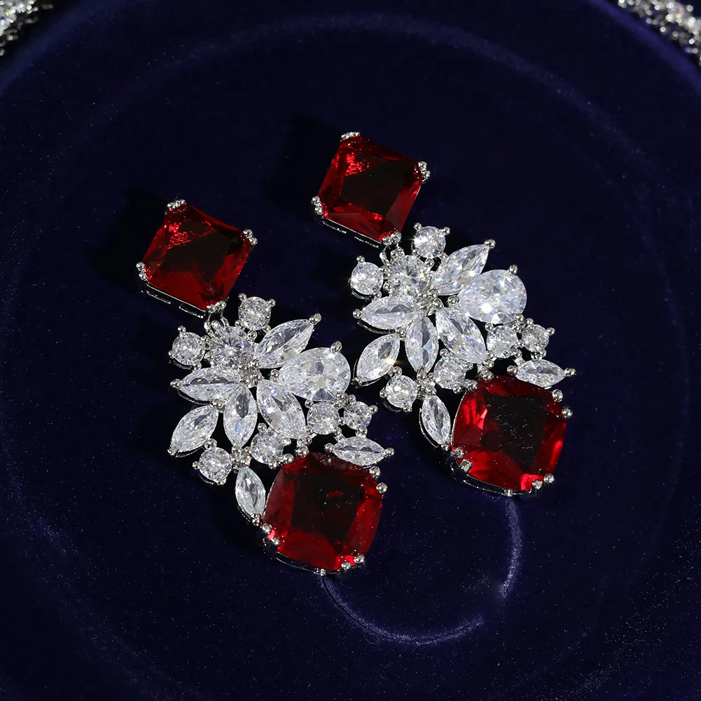 Модное свадебное квадратное ожерелье с кулоном asnor аксессуары для свадебного