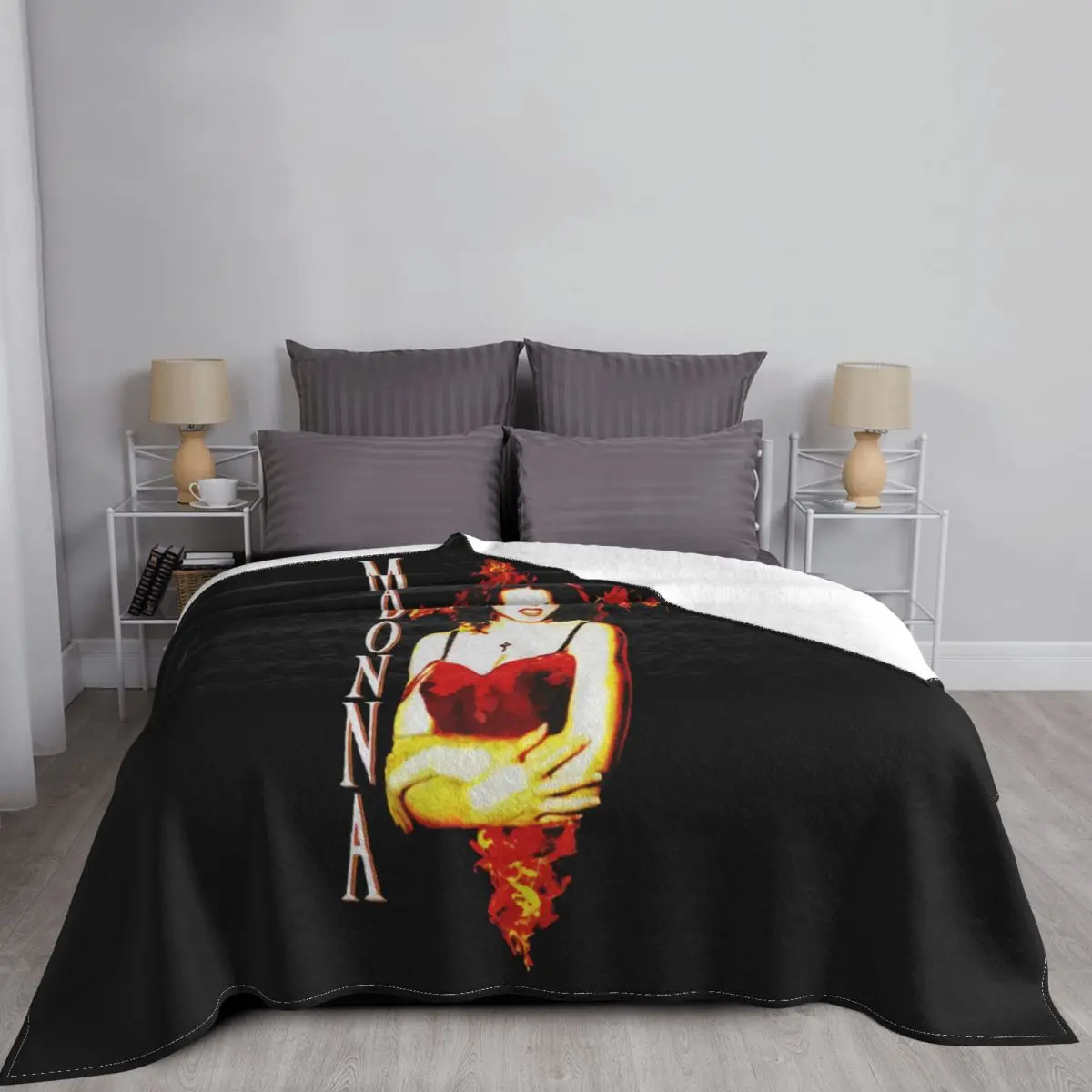 

Manta Unisex Vtg 80S 1989, para cama colcha, alfombra A cuadros, Picnic