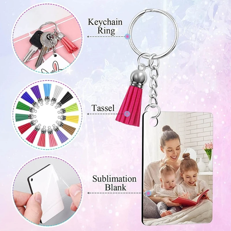 Прямоугольные Твердые брелки пустые прямоугольные сублимации теплопередачи для