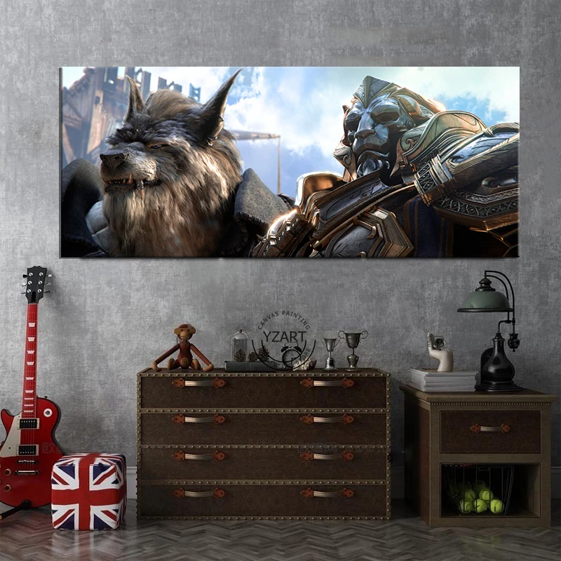 

1 шт., плакат с надписью «World of Warcraft: Battle for Azeroth»