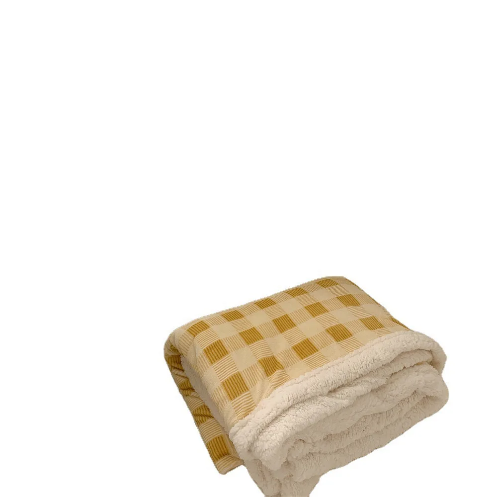 

Thickened Lamb Wool Siesta Blanket Milk Fleece Warm Flannel Children's Blanket Sofa Autumn and Winter Baby Accessories Newborn