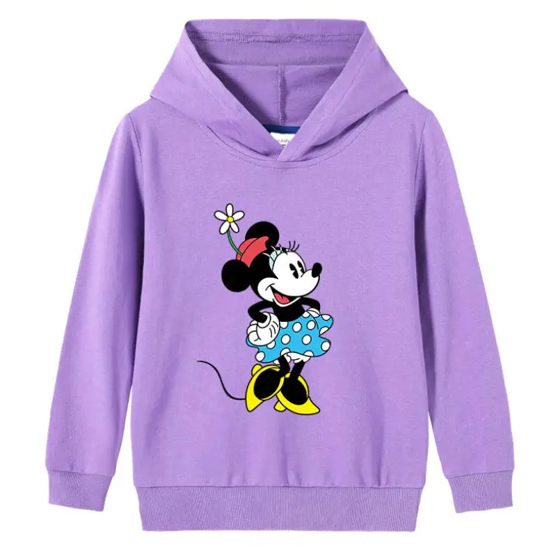 Disney Осенняя кофта с изображением Микки из хлопка для детей одежда девочек и