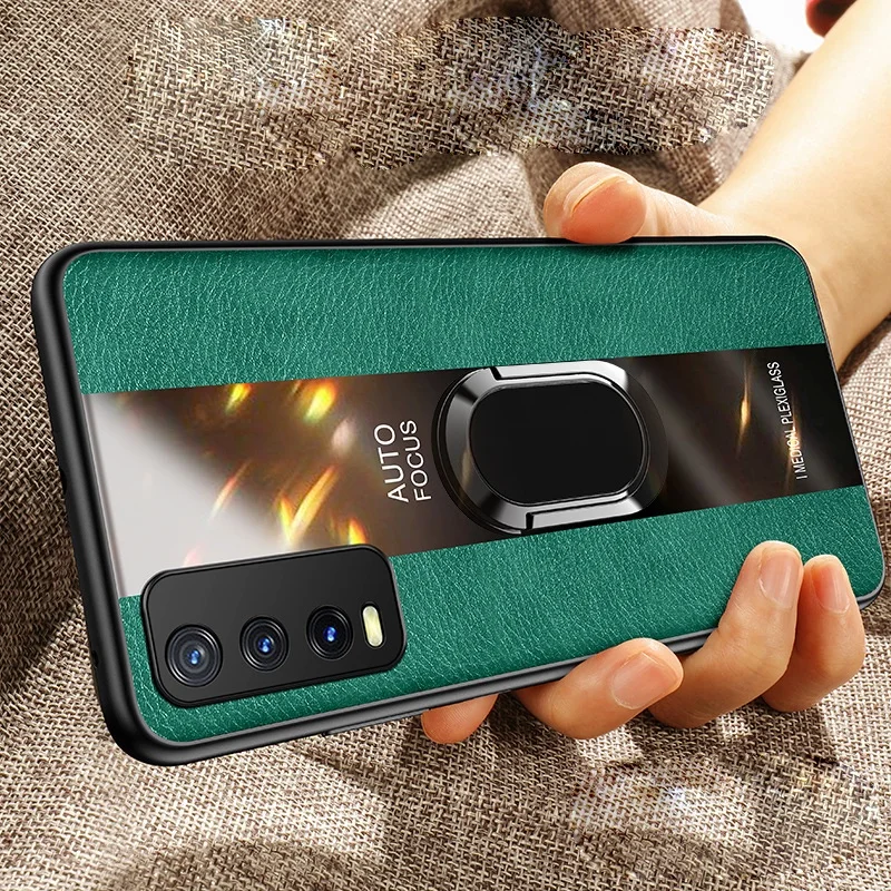 Корпус бронированный Vivo Y12S Y12A Y1221 ударопрочный с кольцом-держателем Magnetik